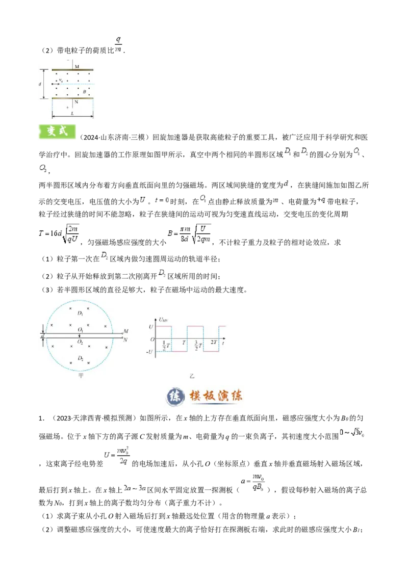 模板11-2磁场（四大题型）（原卷版）_2025年新高考资料_二轮复习_2025年高考物理答题技巧与模板构建339420717