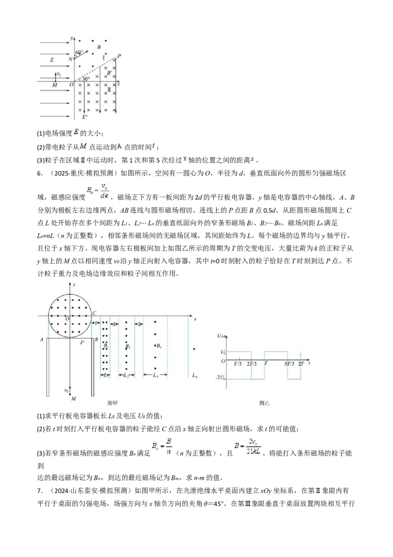 模板11-2磁场（四大题型）（原卷版）_2025年新高考资料_二轮复习_2025年高考物理答题技巧与模板构建339420717