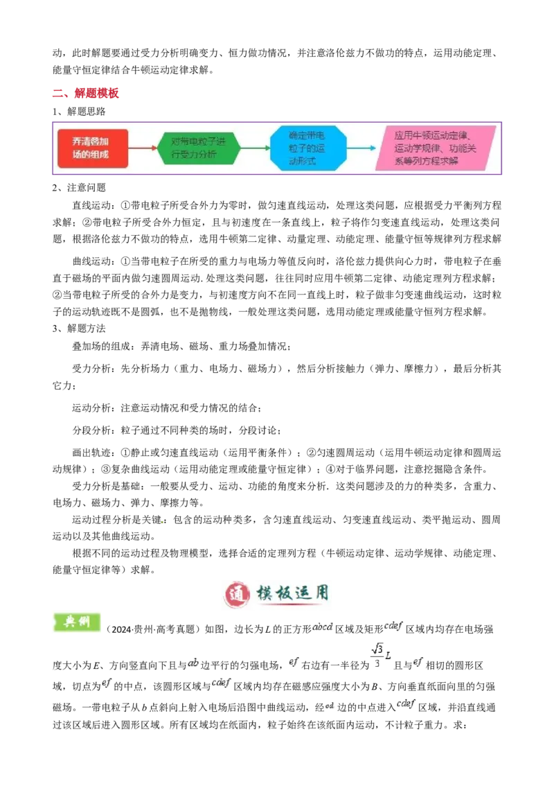 模板11-2磁场（四大题型）（原卷版）_2025年新高考资料_二轮复习_2025年高考物理答题技巧与模板构建339420717