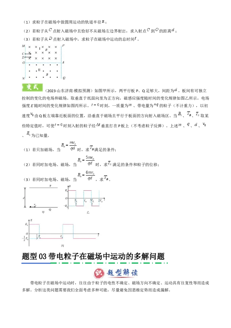 模板11-2磁场（四大题型）（原卷版）_2025年新高考资料_二轮复习_2025年高考物理答题技巧与模板构建339420717