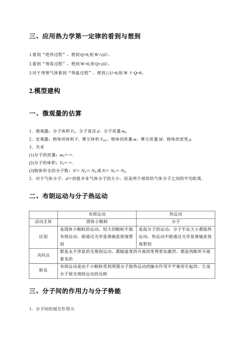 选择11分子动理论气体固体液体理想气体与热力学定律（解析版）_2025年新高考资料_二轮复习_模型与方法2025届高考物理二轮复习热点题型归类340322924