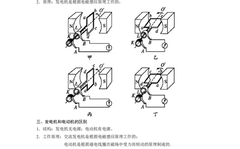 16.5电磁感应发电机（原卷版）_9下-初中物理苏科版(4)_9下-初中物理苏科版（旧版）赠送_04讲义_2022-2023学年九年级物理下册典中点&middot;课时夺冠（苏科版）
