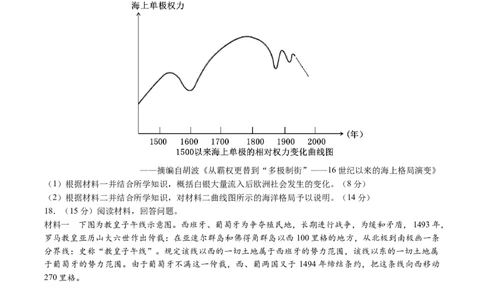 黄金卷06（天津专用）（考试版）_07高考历史_2024年新高考资料_4.2024高考模拟预测试卷_赢在高考&middot;黄金8卷备战2024年高考历史模拟卷（天津专用）31297038