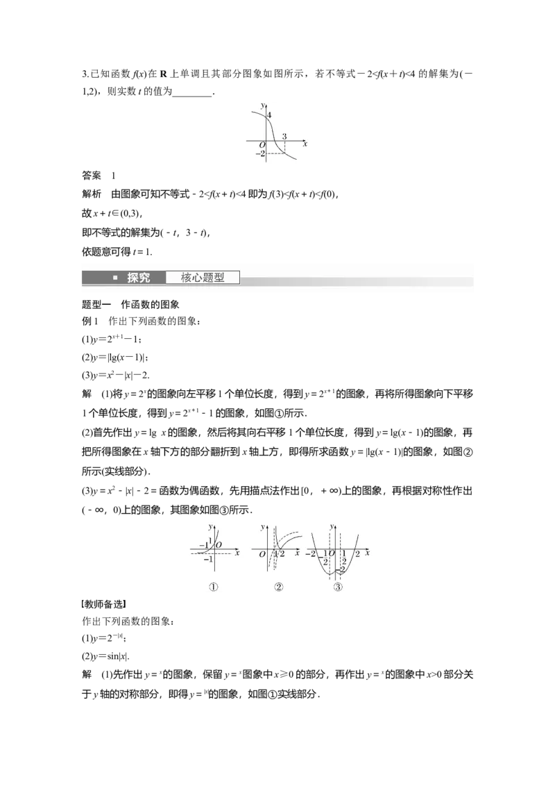 第2章&sect;2.8　函数的图象_新高考复习资料_2023年新高考资料_一轮复习_2023新高考大一轮复习讲义+课件_2023年高考数学一轮复习讲义（新高考）