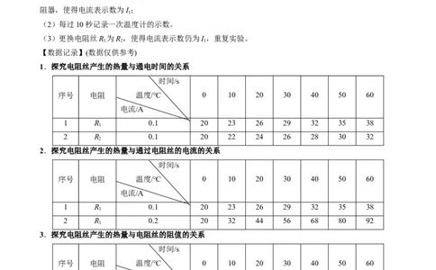 15.3电热器电流的热效应（原卷版）_9下-初中物理苏科版(4)_9下-初中物理苏科版（旧版）赠送_04讲义_2022-2023学年九年级物理下册典中点&middot;课时夺冠（苏科版）