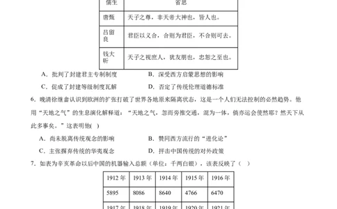 黄金卷03（考试版）_07高考历史_2024年新高考资料_4.2024高考模拟预测试卷_赢在高考&middot;黄金8卷备战2024年高考历史模拟卷（福建专用）31260078