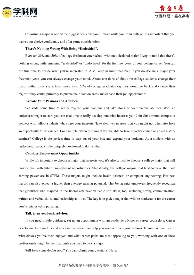 黄金卷07-赢在高考&middot;黄金8卷备战2024年高考英语模拟卷（天津专用）（考试版）_03高考英语_2024年新高考资料_4.2024高考模拟预测试卷