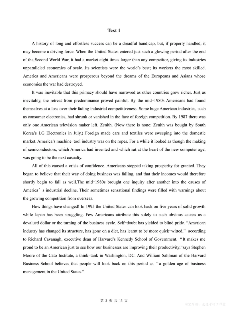 2000年考研英语真题（可复制、可搜索）_考研英语真题（英一＋英二）_考研英语真题_考研英语一历年真题_❤️1.英语一1980-2009真题及解析_1998-2009考研英语真题（PDF)