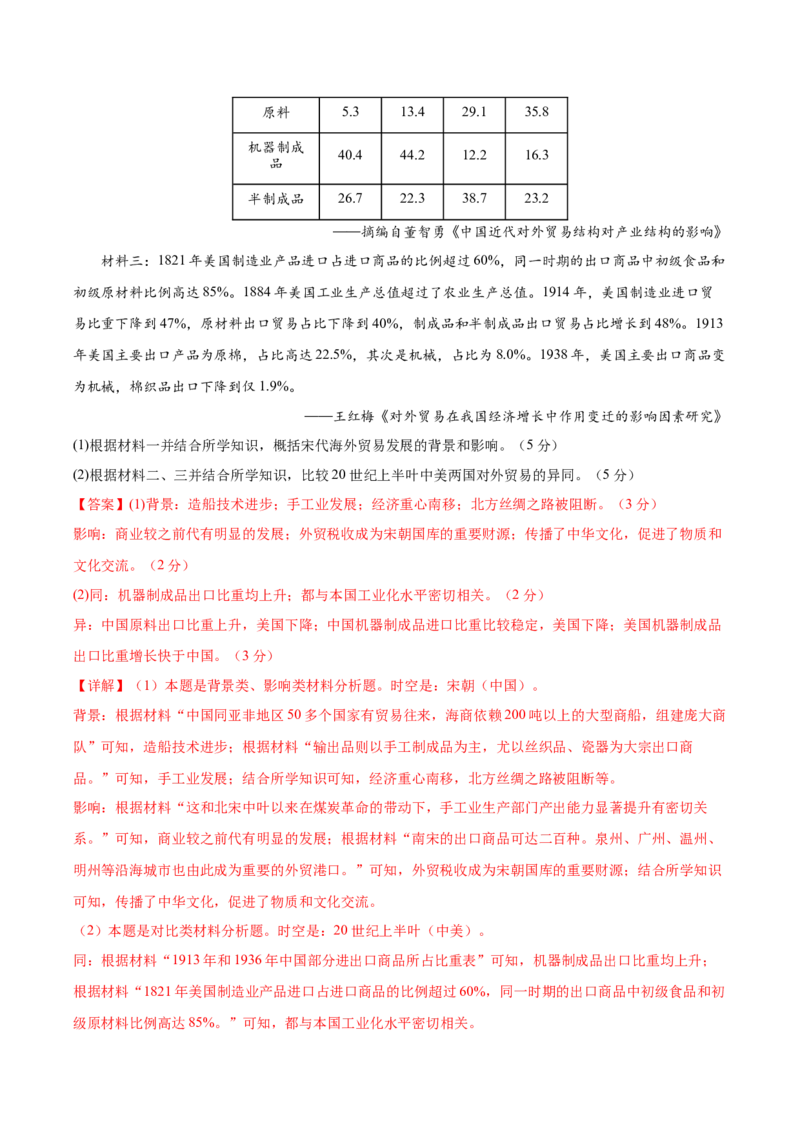 黄金卷06（全解全析）_07高考历史_2024年新高考资料_4.2024高考模拟预测试卷_赢在高考&middot;黄金8卷备战2024年高考历史模拟卷（北京专用）31294768