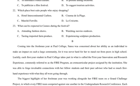 黄金卷08-赢在高考&middot;黄金8卷备战2024年高考英语模拟卷（新高考七省专用）（考试版）_03高考英语_2024年新高考资料_4.2024高考模拟预测试卷