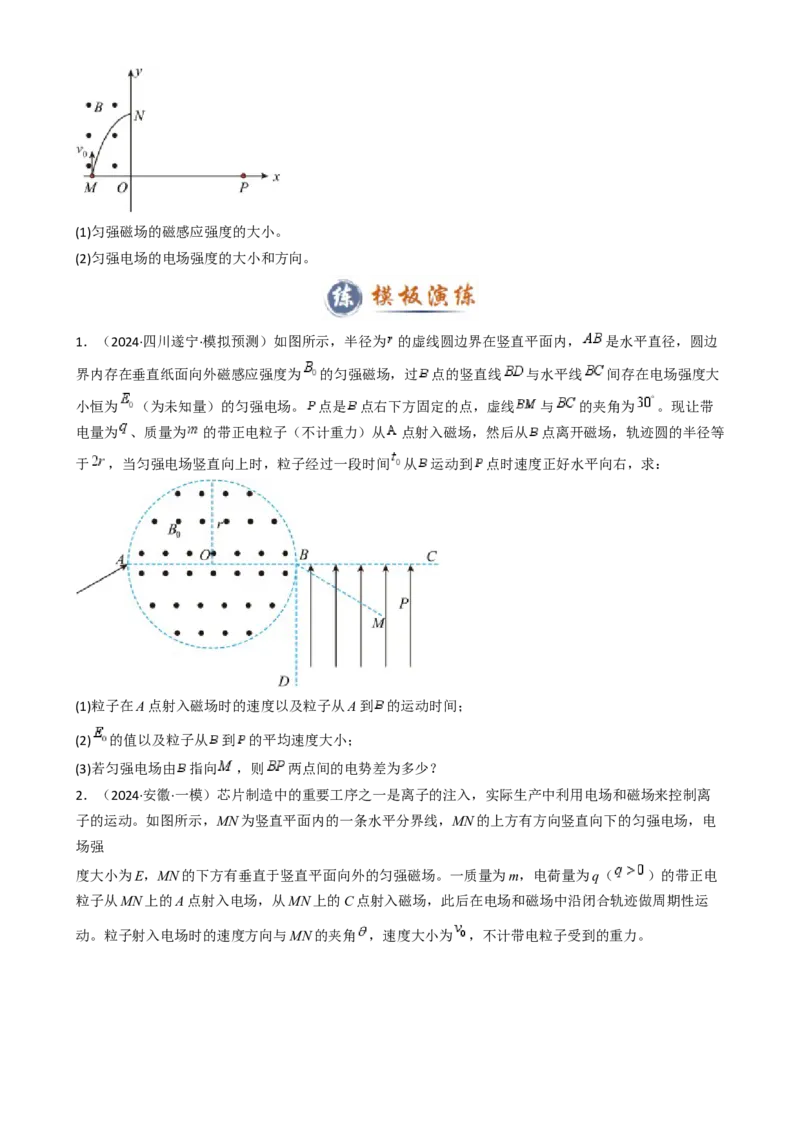 模板11-1磁场（四大题型）（原卷版）_2025年新高考资料_二轮复习_2025年高考物理答题技巧与模板构建339420717