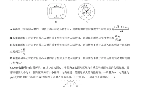 热点11　带电粒子在磁场中的运动淘宝店：红太阳资料库_2025年新高考资料_二轮复习_2025年高考物理大二轮_2025物理二轮专题复习学生用书Word版文档_二轮专题强化练+考前特训