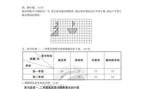 期末模拟检测卷(基础卷二)_小学数学人教版4年级下册_14期中、期末测试卷_14期中、期末测试卷