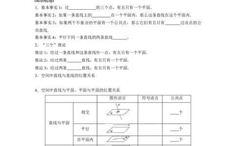 第7章　&sect;7.3　空间点、直线、平面之间的位置关系_新高考复习资料_2024年新高考资料_一轮复习资料_完2024数学步步高大一轮复习（课件+讲义）_2024年高考数学一轮复习讲义（新高考版）_994
