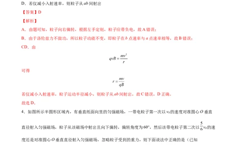 10.2磁场对运动电荷的作用（练）--2023年高考物理一轮复习讲练测（全国通用）（解析版）_通用版（老高考）复习资料_2023年复习资料_一轮复习_2023年高考物理一轮复习讲练测（全国通用）