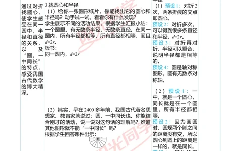 第五单元教学案例_小学数学人教版单独教案（1-6上下册）_《阳光同学教案》1-6上册（25秋）_阳光同学特级教案数学人教6年级上册_第五单元圆