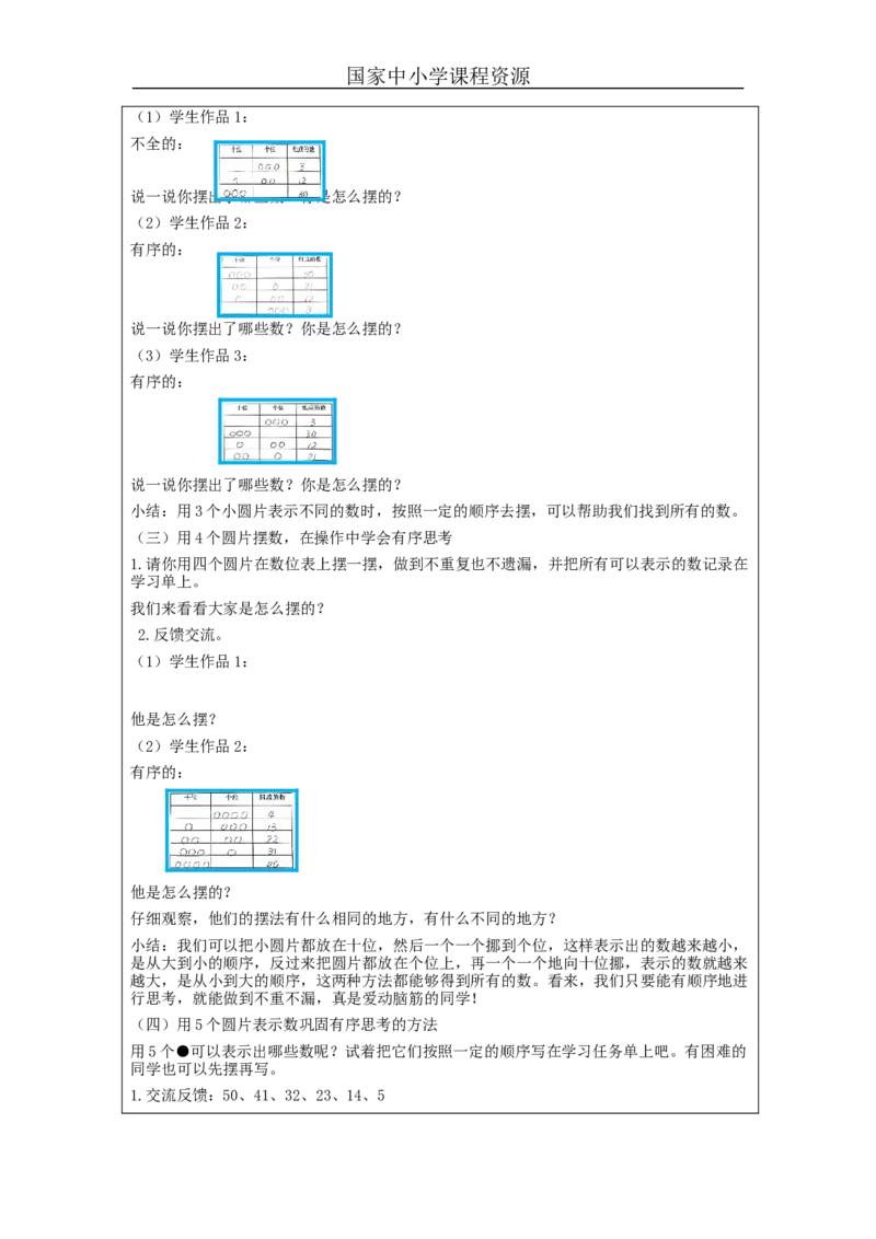 4.8摆一摆想一想教学设计_小学数学人教版单独教案（1-6上下册）_《智慧教育教案》1-6上下册（25秋）_1-6下册_1年级下册（教案）2025春_2024春_第4单元100以内数的认识