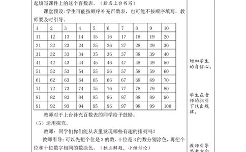 第5课时数的顺序_小学数学人教版单独教案（1-6上下册）_《绿卡图书教案》1-6下册（26春）_1年级下册（26春）_3100以内数的认识