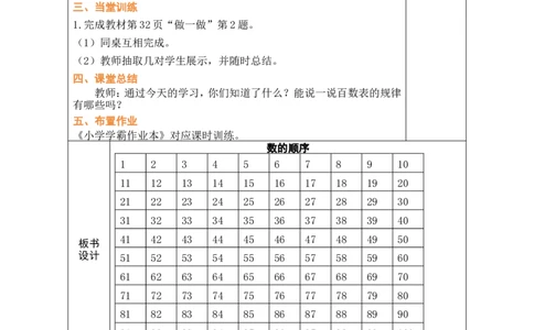 第5课时数的顺序_小学数学人教版单独教案（1-6上下册）_《绿卡图书教案》1-6下册（26春）_1年级下册（26春）_3100以内数的认识