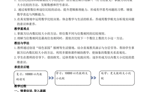 第8课时10000以内数的大小比较_小学数学人教版单独教案（1-6上下册）_《全品教案》1-6上下册（26春）_1-6下册（26春）_教案WORD版（2数人下）26春_正文_第三单元万以内数的认识
