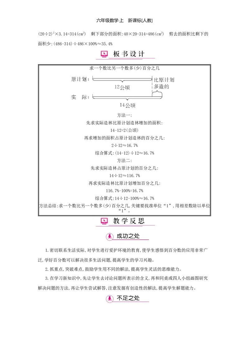第6单元百分数（一）_小学数学人教版6年级上册_1课时详案