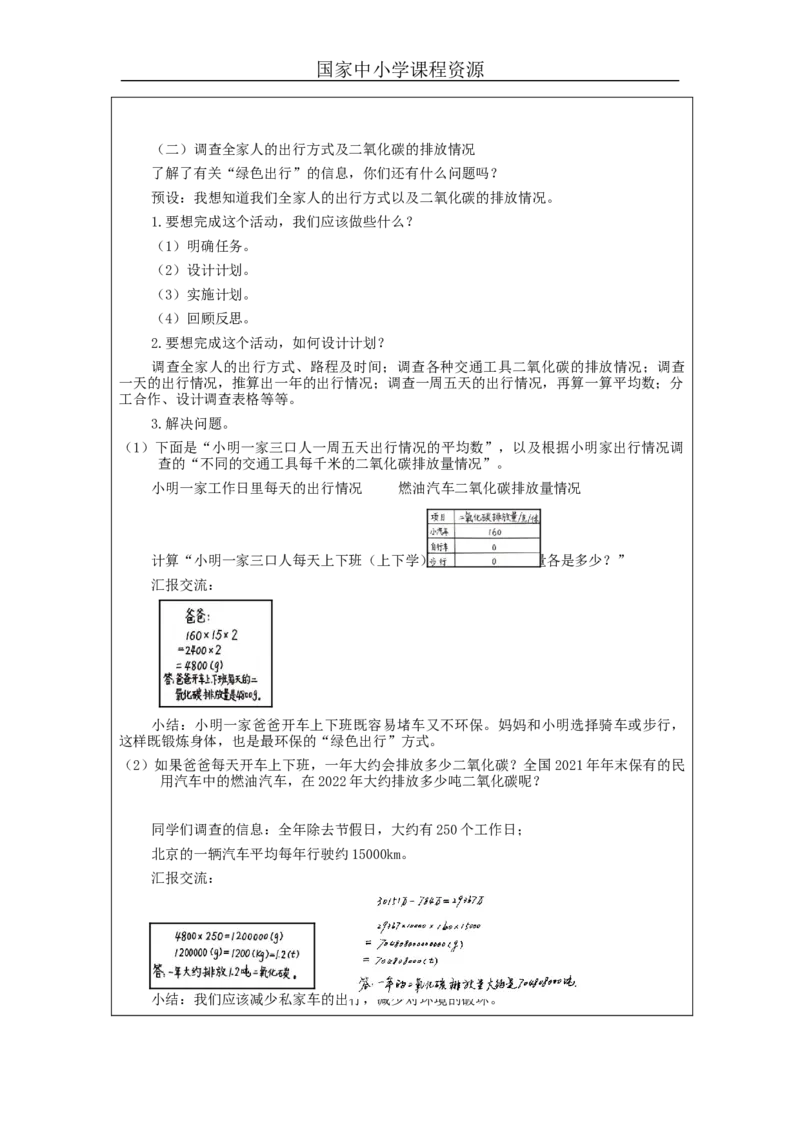 综合与实践整理与复习(第1课时)_教学设计_小学数学人教版单独教案（1-6上下册）_《智慧教育教案》1-6上下册（25秋）_1-6下册_6年级下册（教案）新插图_第6单元整理和复习