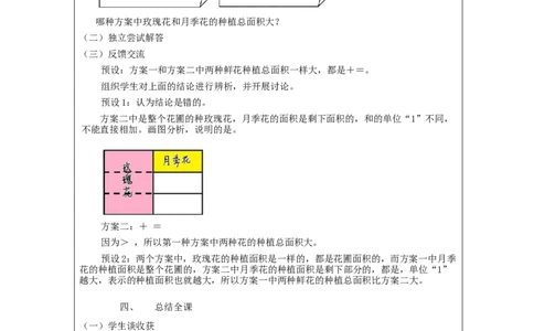 分数加法和减法(第6课时)_教学设计_小学数学人教版单独教案（1-6上下册）_《智慧教育教案》1-6上下册（25秋）_1-6下册_5年级下册（教案）新插图_第6单元分数的加法和减法