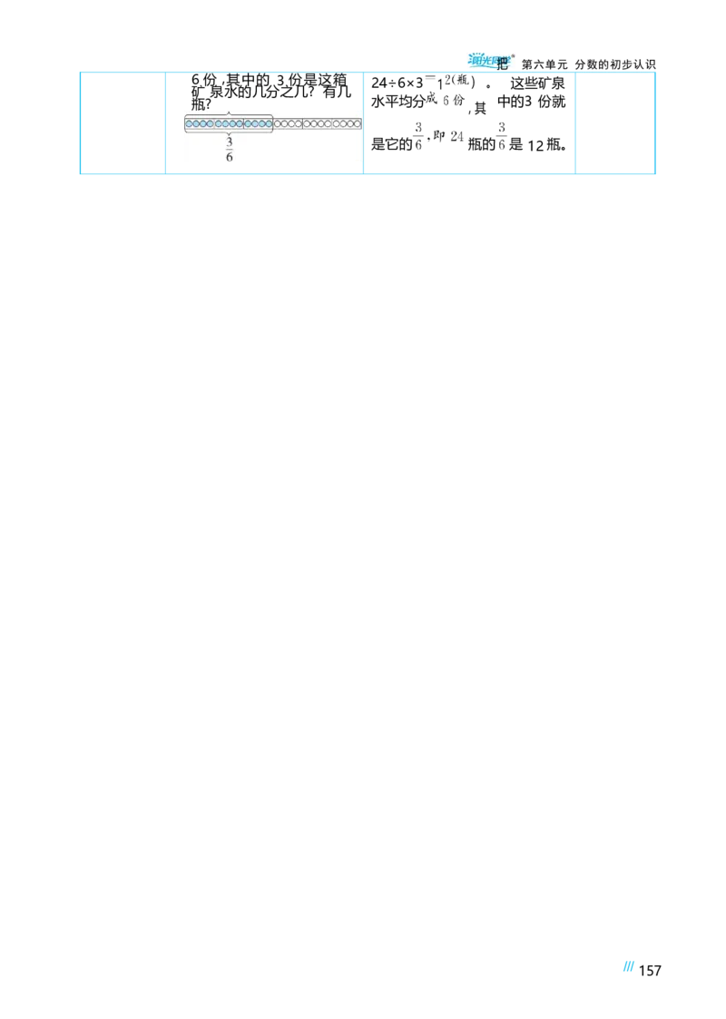 第六单元分数的初步认识_小学数学人教版单独教案（1-6上下册）_《阳光同学教案》1-6上册（25秋）_阳光同学特级教案数学人教3年级上册
