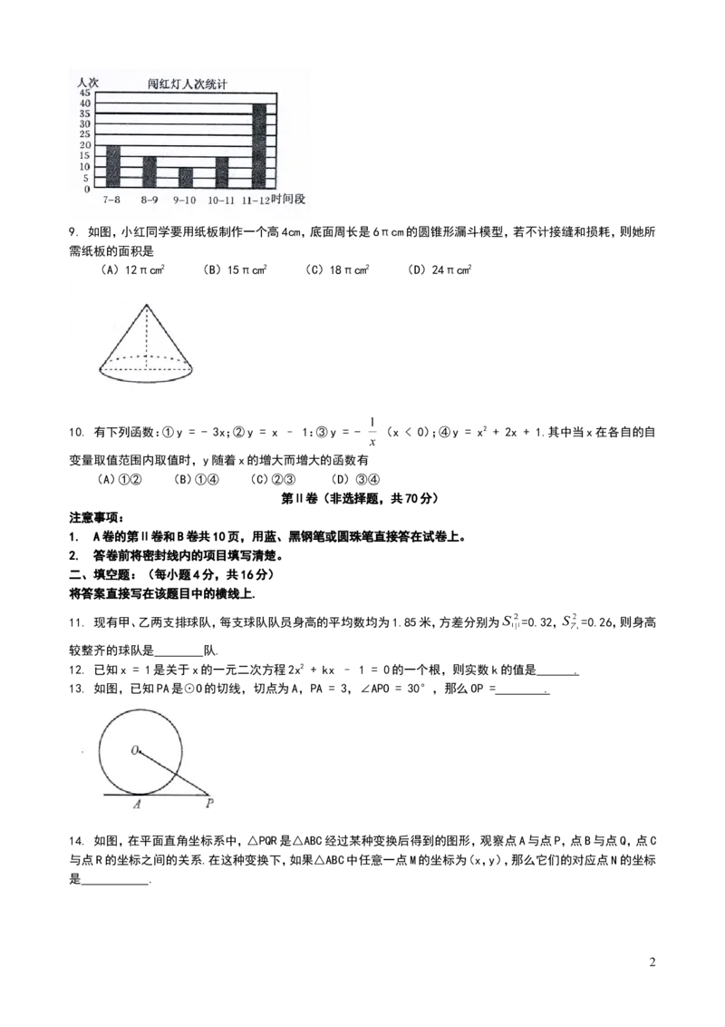 2008年四川省成都市中考数学试卷及答案_2.2015-2025年中考数学_2.数学中考真题2015-2024年_地区卷_四川省_四川成都数学08-22