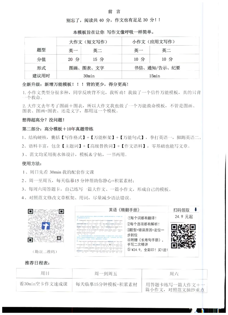 空卡英语作文模板_考研英语真题（英一＋英二）_考研英语真题_考研英语二历年真题_25英语-万能作文模板_25年万能作文模板（持续更新...）_空卡作文模板