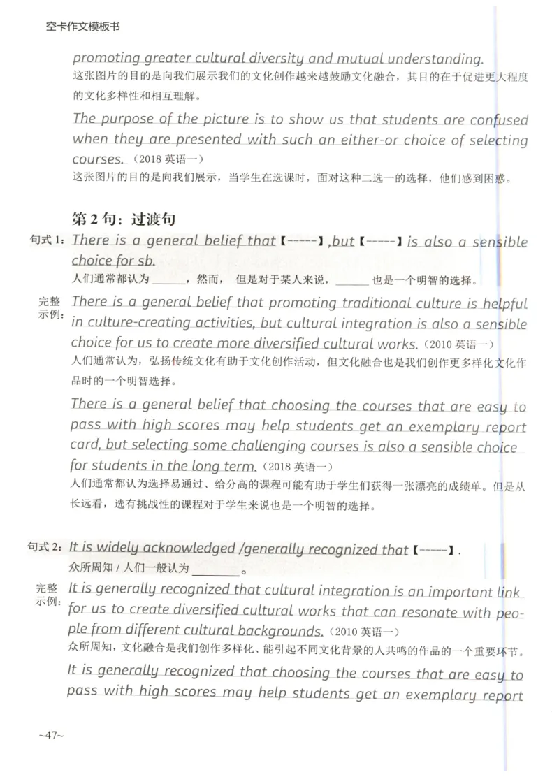 空卡英语作文模板_考研英语真题（英一＋英二）_考研英语真题_考研英语二历年真题_25英语-万能作文模板_25年万能作文模板（持续更新...）_空卡作文模板