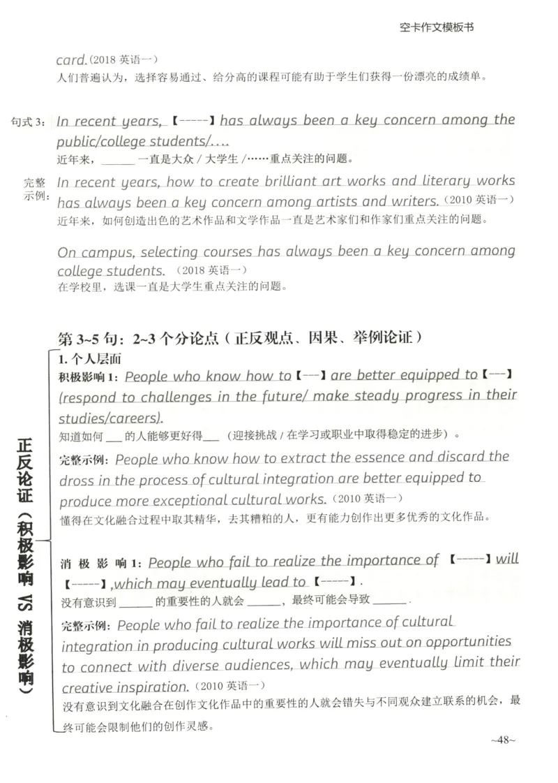 空卡英语作文模板_考研英语真题（英一＋英二）_考研英语真题_考研英语二历年真题_25英语-万能作文模板_25年万能作文模板（持续更新...）_空卡作文模板