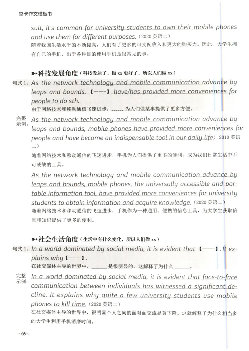 空卡英语作文模板_考研英语真题（英一＋英二）_考研英语真题_考研英语二历年真题_25英语-万能作文模板_25年万能作文模板（持续更新...）_空卡作文模板