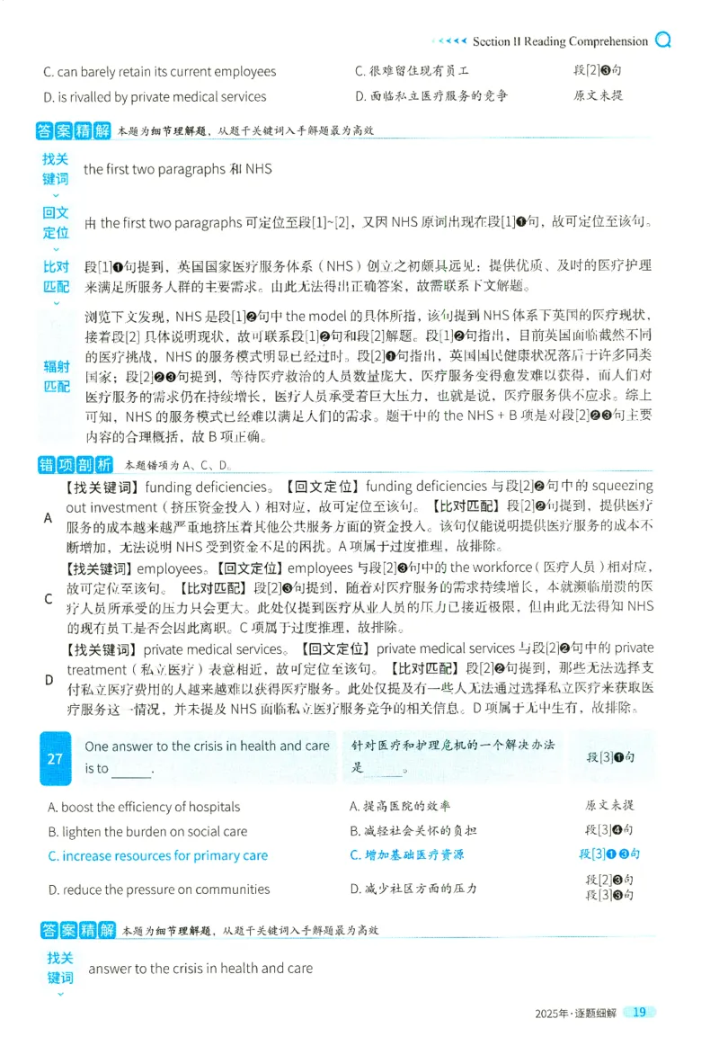 2025英二真题逐题细解_考研英语真题（英一＋英二）_考研英语真题_考研英语二历年真题_❤️4.英语二（逐词逐句）纸质版也是24之前