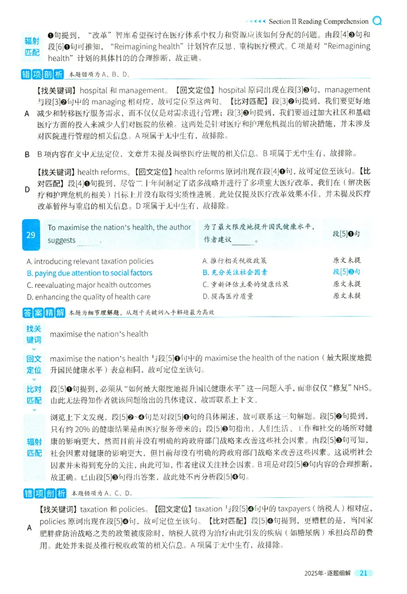 2025英二真题逐题细解_考研英语真题（英一＋英二）_考研英语真题_考研英语二历年真题_❤️4.英语二（逐词逐句）纸质版也是24之前