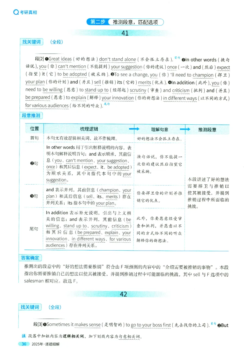 2025英二真题逐题细解_考研英语真题（英一＋英二）_考研英语真题_考研英语二历年真题_❤️4.英语二（逐词逐句）纸质版也是24之前