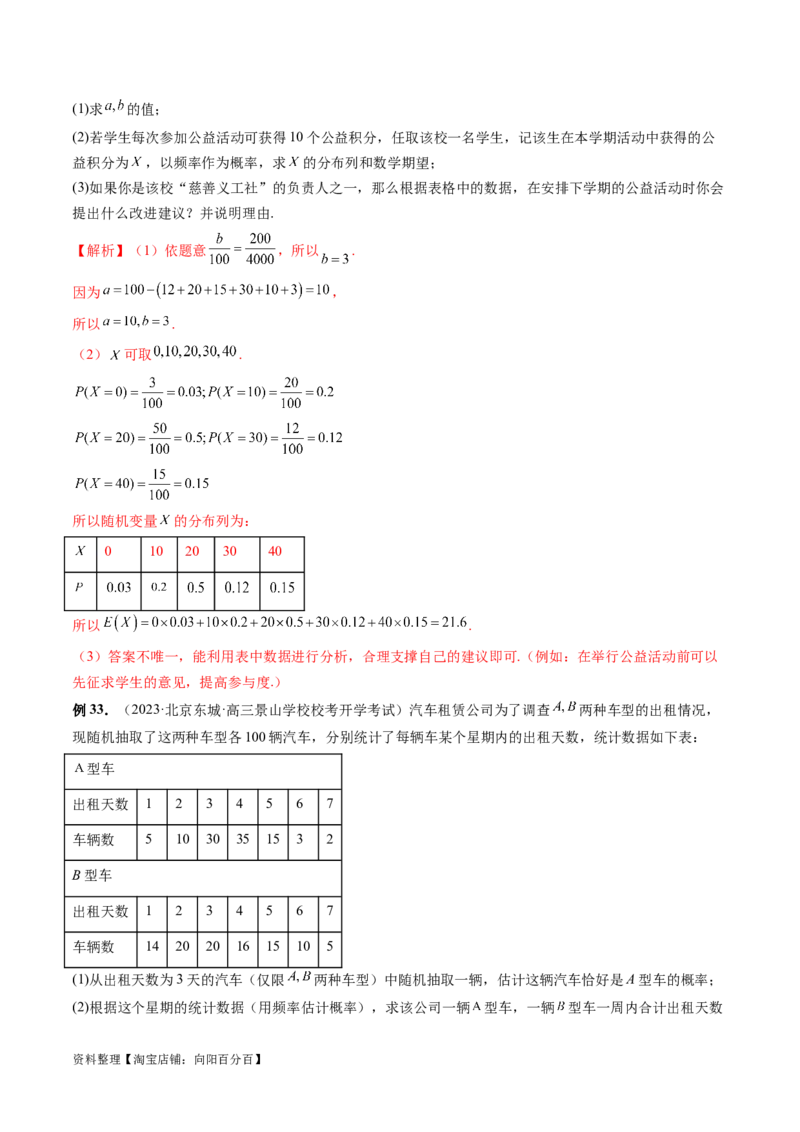 重难点突破01概率与统计的综合应用（十八大题型）（解析版）_新高考复习资料_2024年新高考资料_一轮复习资料_完2024年高考数学一轮复习讲练测(课件+讲义+练习)（新高考）