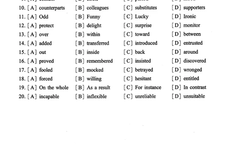 2018年真题及答案速查_考研英语真题（英一＋英二）_考研英语真题_考研英语一历年真题_❤️6.黄皮-英语一解析_真题及答案速查（2001-2025）