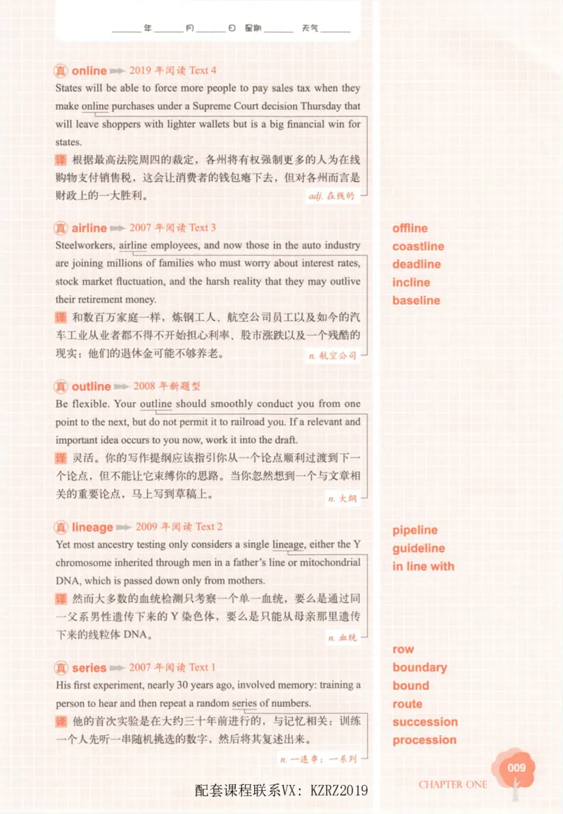 恋词考研英语5500词（晚间听课-真题运用分册）_考研英语真题（英一＋英二）_考研英语真题_考研英语一历年真题_5500词（真题运用+强化强化）