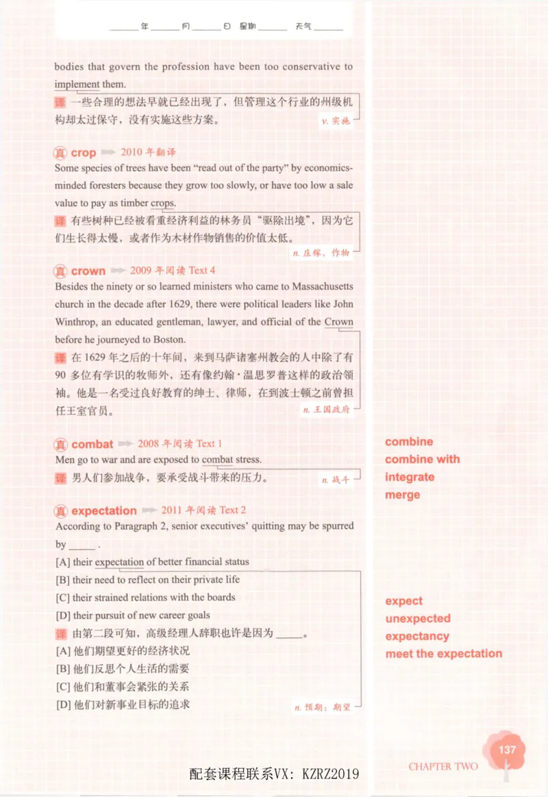 恋词考研英语5500词（晚间听课-真题运用分册）_考研英语真题（英一＋英二）_考研英语真题_考研英语一历年真题_5500词（真题运用+强化强化）