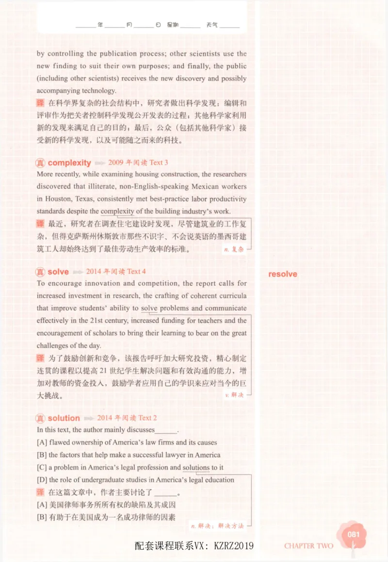 恋词考研英语5500词（晚间听课-真题运用分册）_考研英语真题（英一＋英二）_考研英语真题_考研英语一历年真题_5500词（真题运用+强化强化）