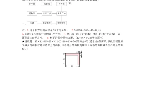 总复习-2图形与几何_小学数学人教版3年级下册_13单项测试卷_13单项测试卷