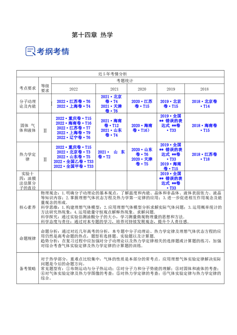 14.3热力学定律（讲）--2023年高考物理一轮复习讲练测（全国通用）（原卷版）_通用版（老高考）复习资料_2023年复习资料_一轮复习_2023年高考物理一轮复习讲练测（全国通用）
