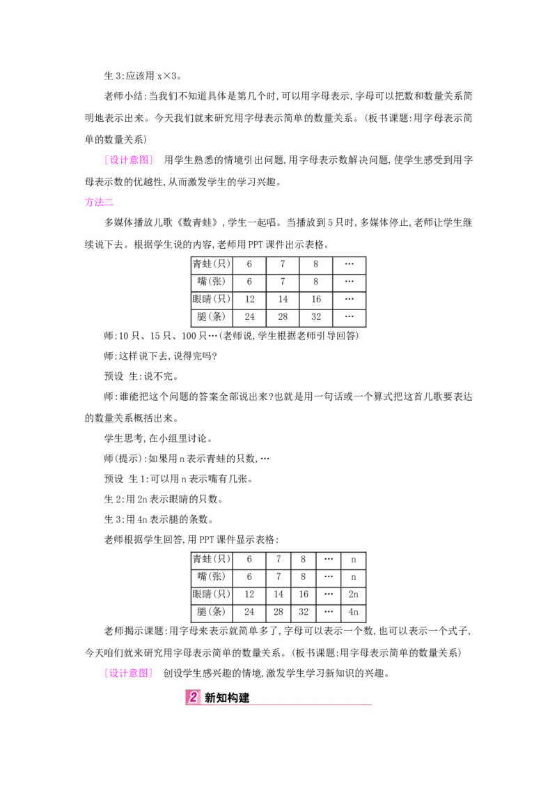 第5单元简易方程_小学数学人教版5年级上册_1课时详案