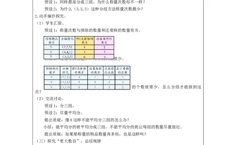 找次品_教学设计_小学数学人教版单独教案（1-6上下册）_《智慧教育教案》1-6上下册（25秋）_1-6下册_5年级下册（教案）新插图_第8单元数学广角&mdash;&mdash;找次品
