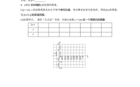第4章　&sect;4.6　函数y＝Asin(&omega;x＋&phi;)_新高考复习资料_2024年新高考资料_一轮复习资料_完2024数学步步高大一轮复习（课件+讲义）_2024年高考数学一轮复习讲义（新高考版）_一轮复习81练