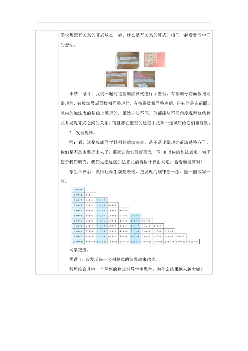 整理和复习_教学设计_小学数学人教版单独教案（1-6上下册）_《智慧教育教案》1-6上下册（25秋）_1-6上册_1年级上册（教案）2024秋新教材_第2单元