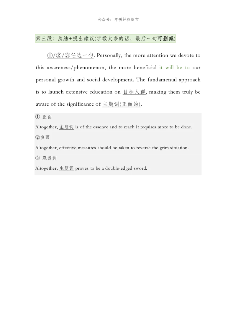 图画作文模板@考研经验超市_考研英语真题（英一＋英二）_考研英语真题_考研英语一历年真题_25英语-万能作文模板_26年万能作文模板（持续更新...）_考研经验超市作文