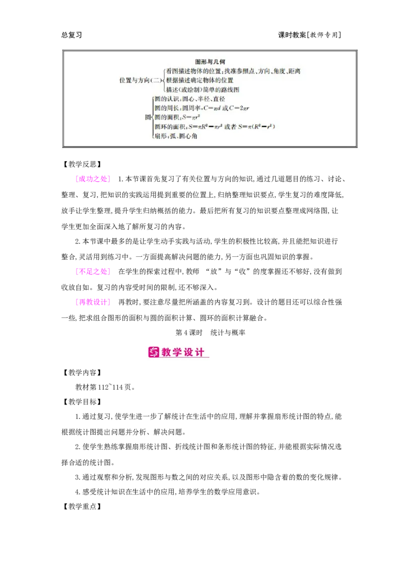 总复习_小学数学人教版6年级上册_2课时简案