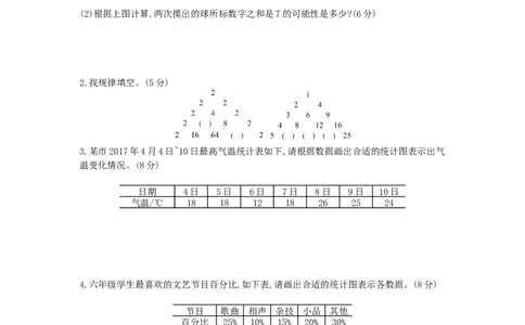 第7、8单元测试卷_小学数学人教版6年级上册_12单元测试卷_12单元测试卷